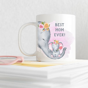 Cute Best Mum Ever Large Coffee Mug