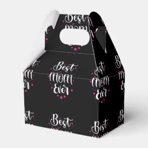 Cute Best Mum Text And Little Stars Favour Box