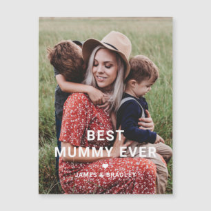 Cute BEST MUMMY EVER Heart Mother's Day Photo