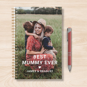 Cute Best Mummy Ever Heart Mother's Day Photo Planner