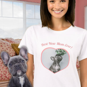 Cute Best New Mother Baby Photo Baby Girl  Heart T-Shirt