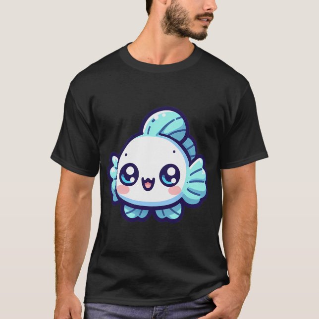 Cute Betta Fish T-Shirt (Front)