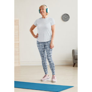 Cute BExercise Workout Women Gymwear Grey Leggings