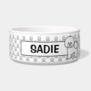 Cute Bichon Frise Dog With Custom Name