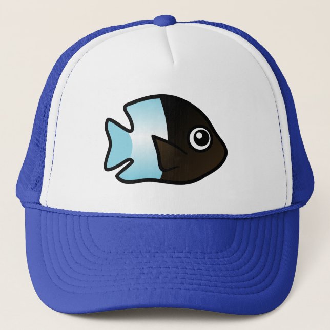 Cute Bicolor Damselfish Trucker Hat (Front)