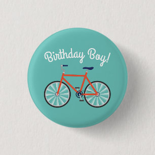 Cute Bicycle Kids Bike Birthday Boy 3 Cm Round Badge