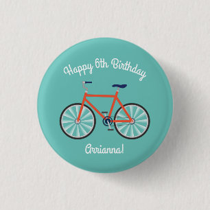 Cute Bicycle Kids Bike Birthday Party Cycling 3 Cm Round Badge