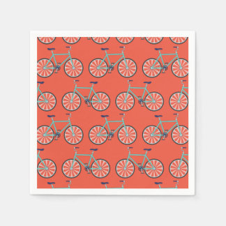Cute Bicycle Kids Bike Birthday Party Cycling Napkin