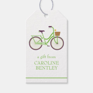 Cute Bicycle Personalised Gift Tags