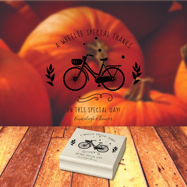 Cute Bicycle Thank You Special Day Stamp (Creator Uploaded)
