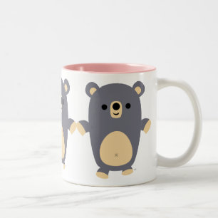 Cute Big Blue Cartoon Bear Mug