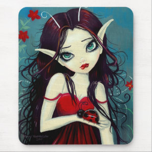 Cute Big Eye Ladybug Fairy Mousepad