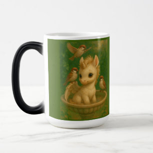 Cute, Big-eyed, baby unisus, pegasus unicorn  Magic Mug