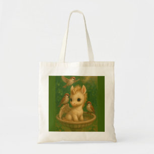Cute, Big-eyed, baby unisus, pegasus unicorn Tote Bag
