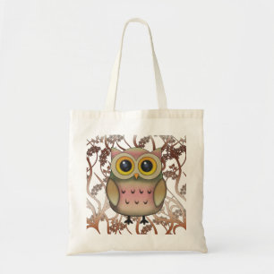 Cute Big Eyed Owl Tote Bag