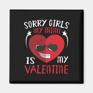Cute Big Heart Face Sorry Girls My Mimi Is My Vale Magnet