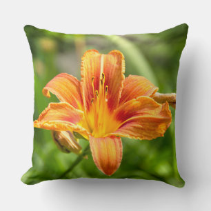 Cute big Lily flower photo Cushion
