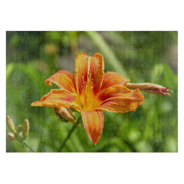 Cute big Lily flower photo Cutting Board (Front)