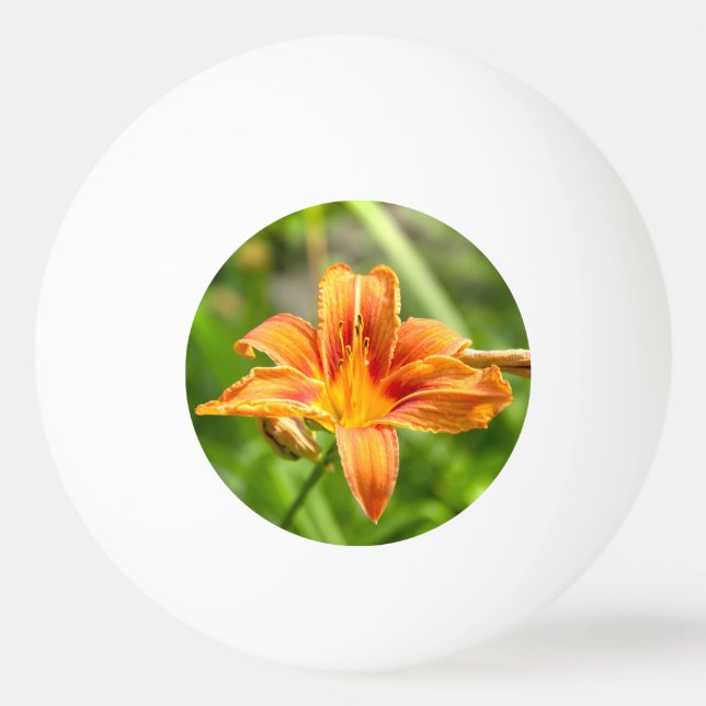 Cute big Lily flower photo Ping Pong Ball (Front)