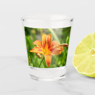 Cute big Lily flower photo Shot Glass