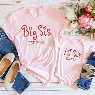Cute Big Sis 2024 Shirt Retro Big Sister