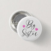 Cute Big Sister        3 Cm Round Badge (Front & Back)