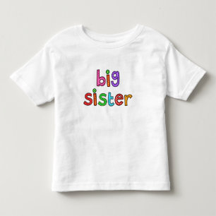Cute Big Sister Quilt Stitch Polka Dot Letters Toddler T-Shirt