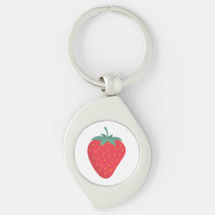 Cute Big Strawberry Keychain