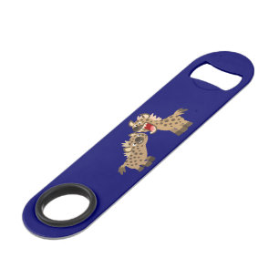 Cute Big Teeth Cartoon Hyenas Speed Bottle Opener