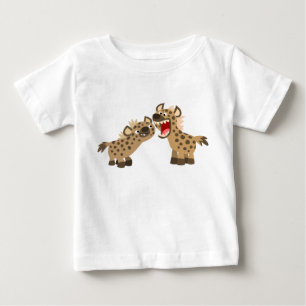 Cute Big-Teethed Cartoon Hyenas Baby T-Shirt