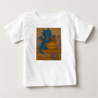 Cute bigeye baby blue storm dragon cookies fantasy T-Shirt