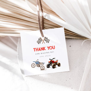 Cute Bikes Birthday Favour Tags