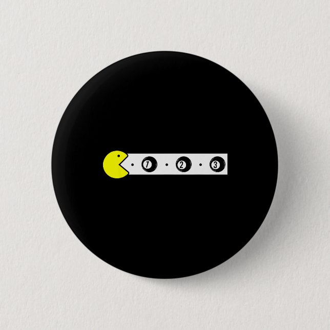 Cute Billiards  6 Cm Round Badge (Front)