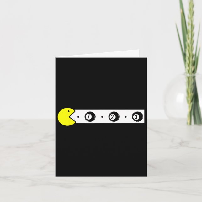 Cute Billiards  Card (Front)