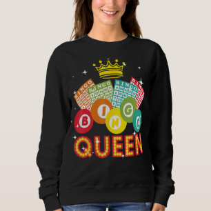 Cute Bingo Designs For Women Mum Bingo Lovers Casi Sweatshirt