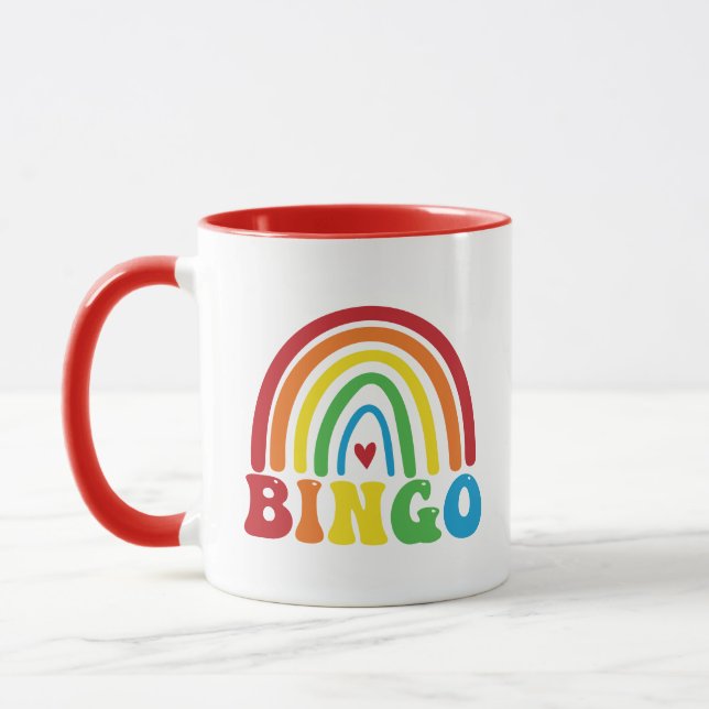 Cute Bingo lovers word art  Mug (Left)