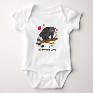 Cute Binturong Love Baby Bodysuit