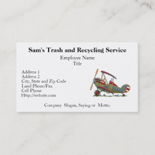 Cute Biplane Business Card