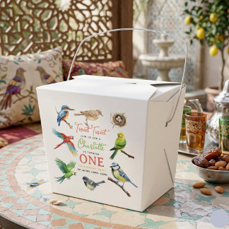 Cute Bird 1st Birthday | Sweet Baby Bird Party Favour Box