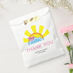 Cute bird and sun Baby Shower Thank You  Favour Bags