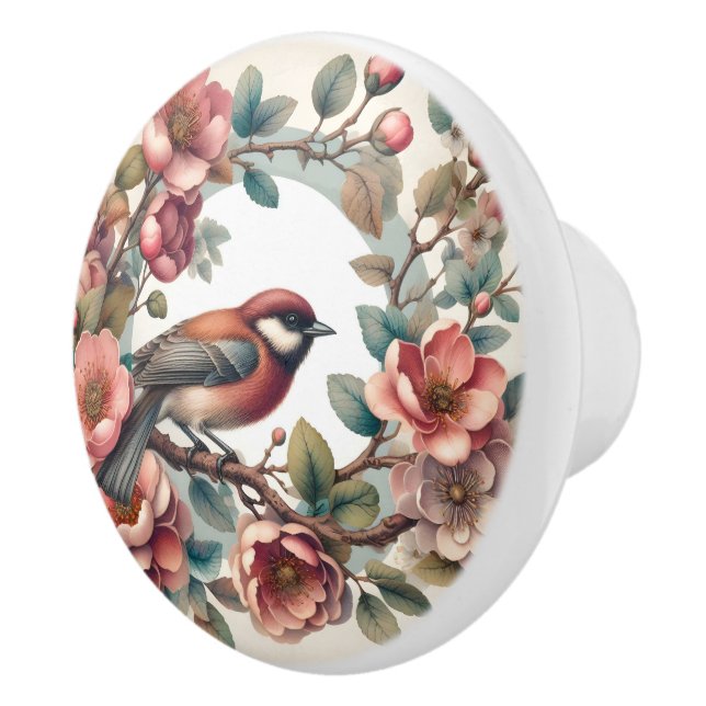 Cute bird animal lovers ceramic knob (Right)