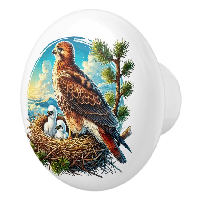 Cute bird animal lovers  ceramic knob (Right)