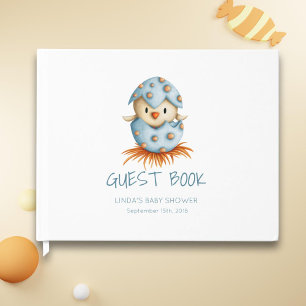 Cute Bird Baby Shower Guest Book