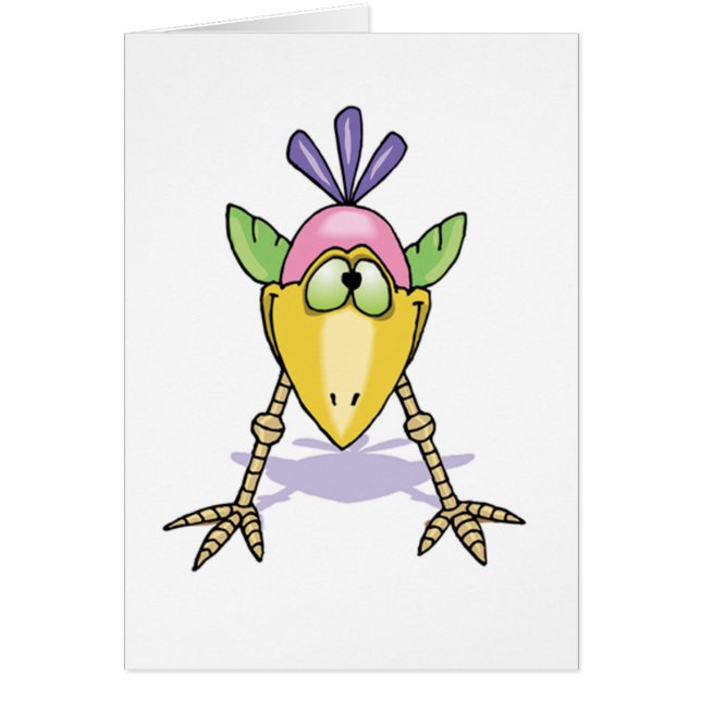 Cute Bird Blank Card (Front)