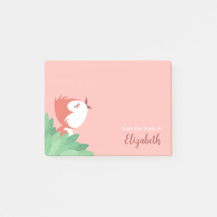 Cute Bird Chick Sun Girl Post-it Notes