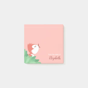 Cute Bird Chick Sun Girl Post-it Notes