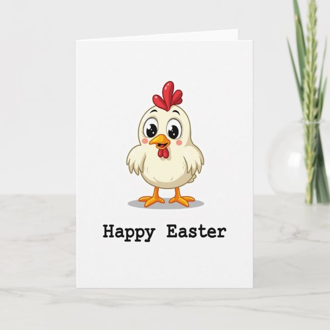 Cute Bird Easter Card (Front)