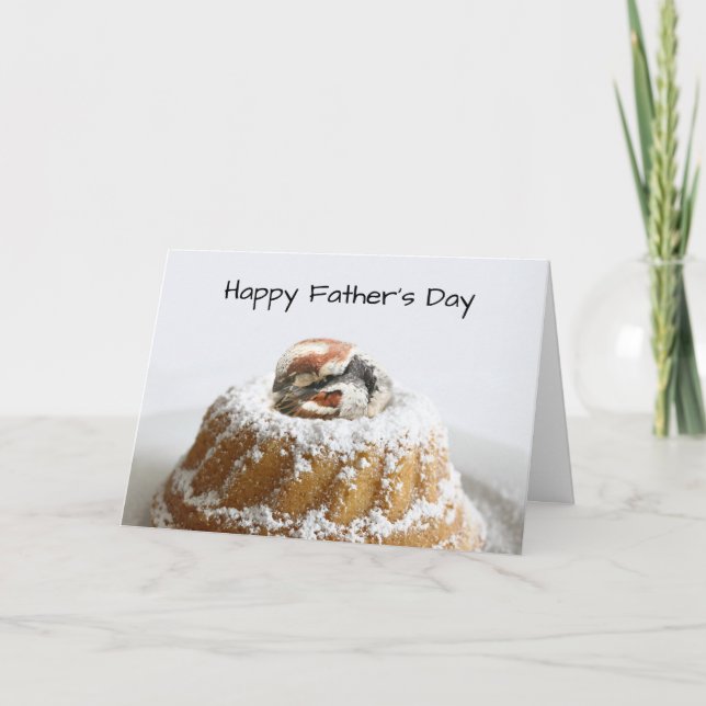 Cute bird Father's Day Card (Front)