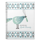 Cute bird kitchen whisk recipe notebook cookbook