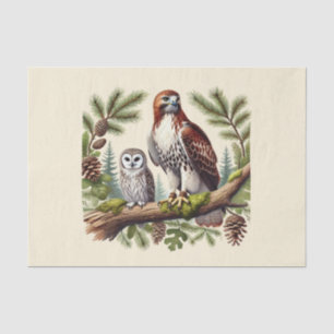 Cute bird lovers decoupage  tissue paper